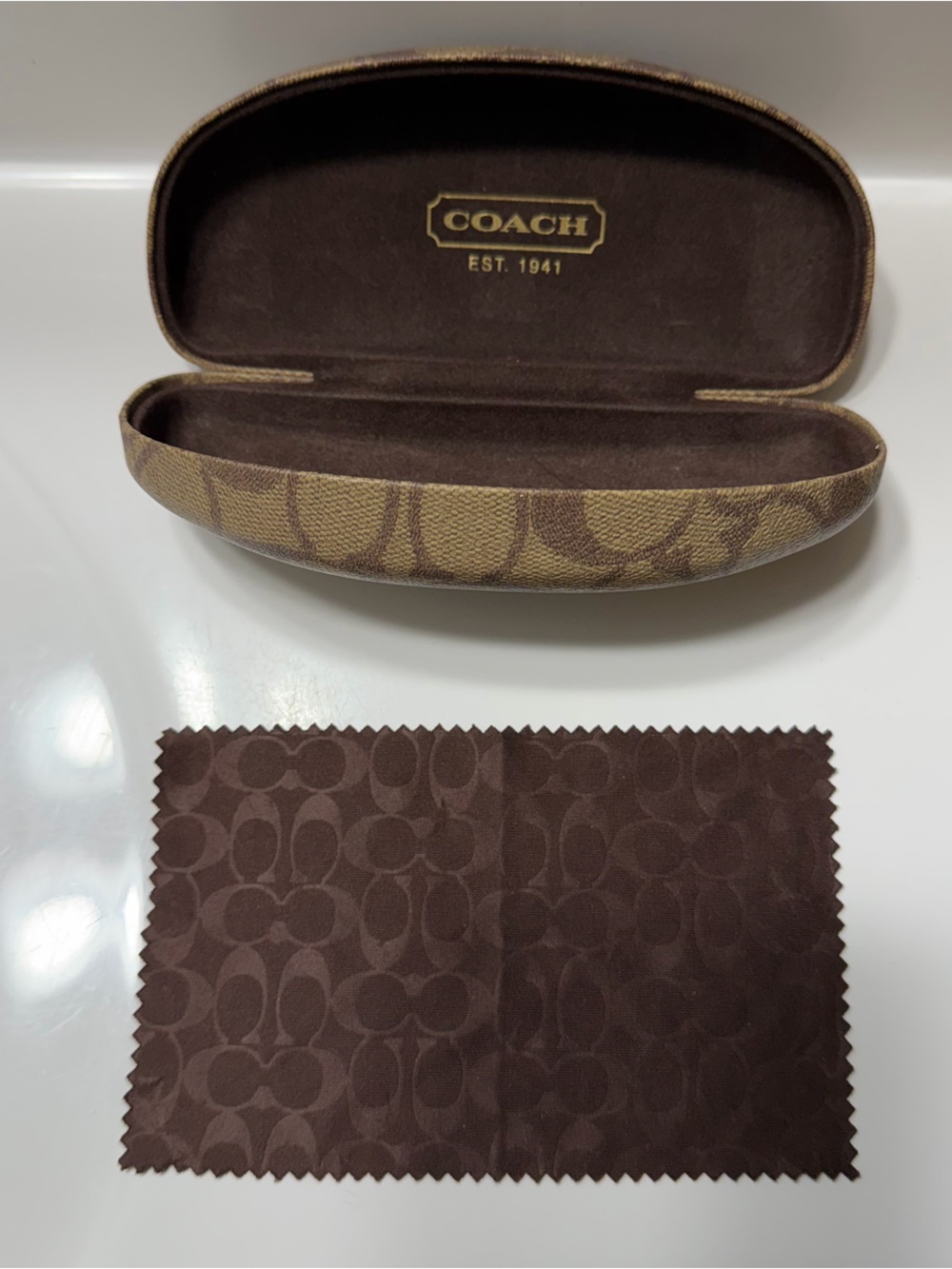 COACH Eyewear Case with Cleaning Cloth